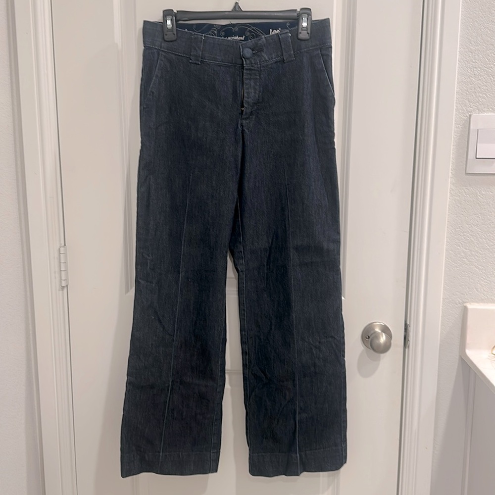 Wide Leg Dark Denim Jeans- Gap